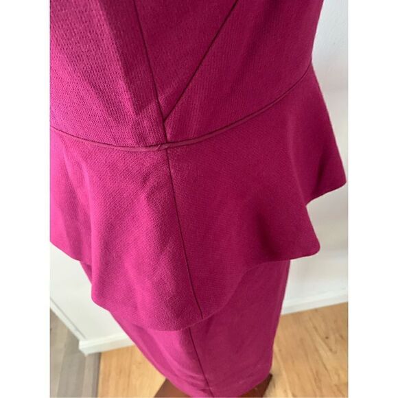 Ann Taylor fusia color dress size 0 stretchy work dress - Picture 4 of 6